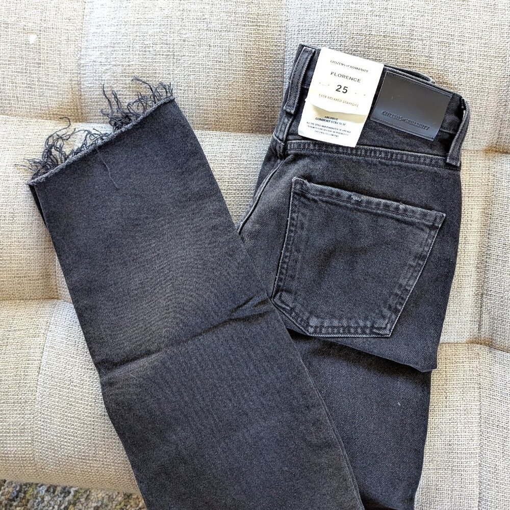 Citizens of Humanity Florence in Stormy Straight Leg Sz 25 NWT